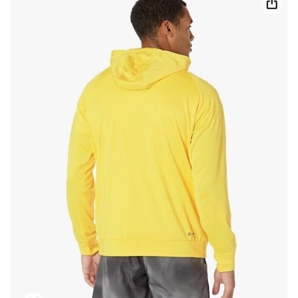 Adidas  Mens M GG Big Boss Training Hoody Sweatshirt HK9826  Yellow SZ Large - Picture 3 of 13